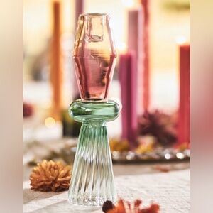 Colorful Glass Candle Holder